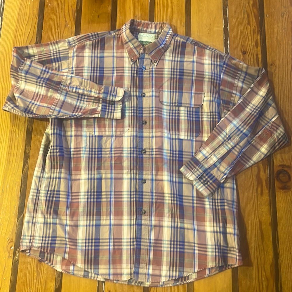 Menโs Cabelaโs Outfitter Series plaid shirt, Size Extra Large